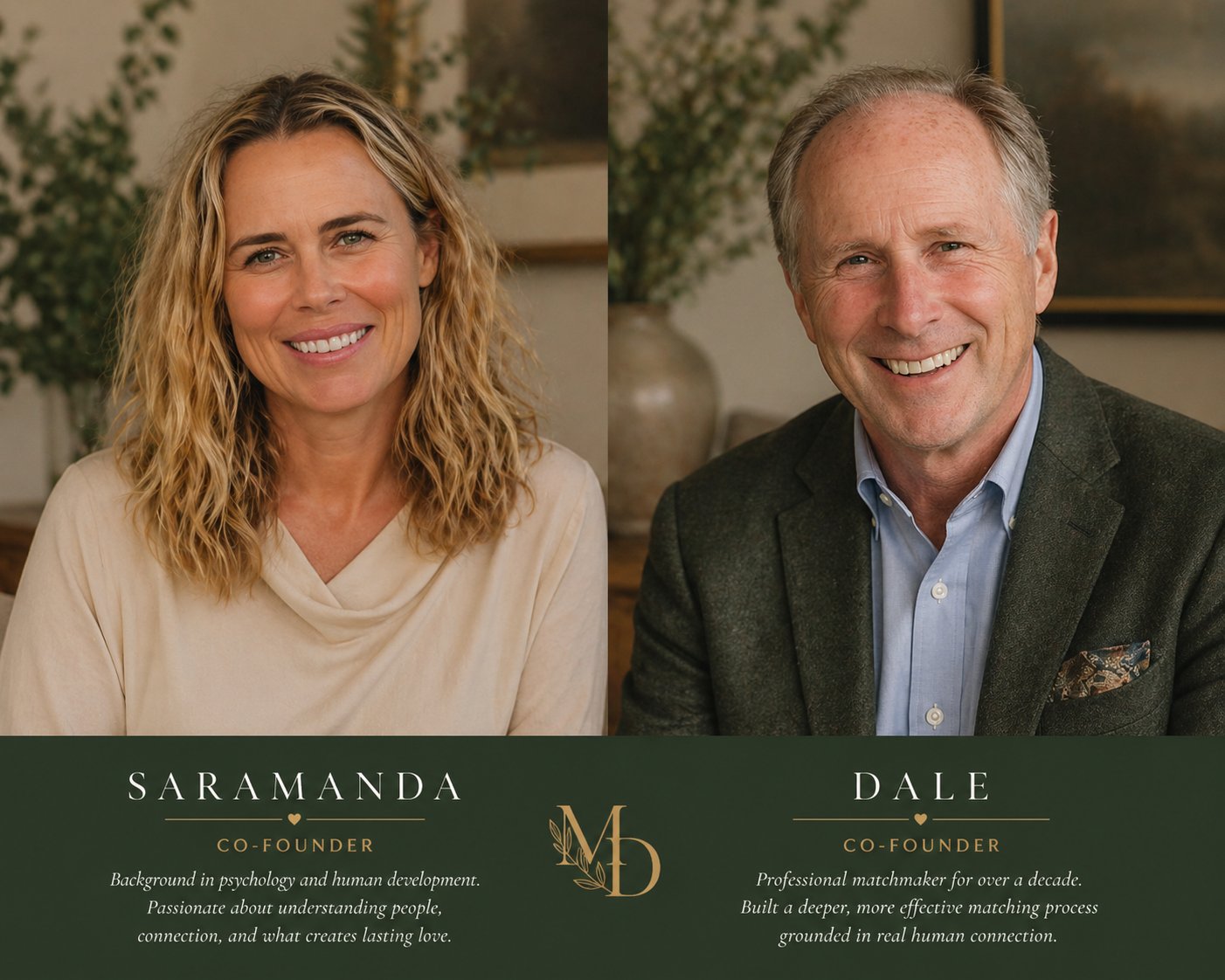 Saramanda Zurbuch and Dale Hicks, Co-Founders of Modern Day Matchmaking